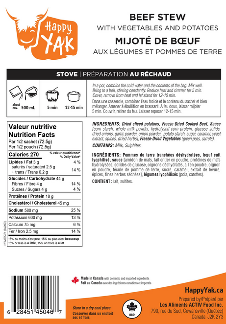 Ragoût de bœuf aux légumes et pommes de terre