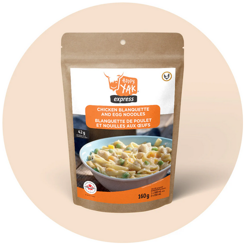 Chicken Blanquette and Egg Noodles